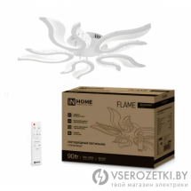 Светильник светодиодный ELEGANT FLAME 90Вт 230В 3000-6500K  c пультом ДУ белый  Светильник светодиодный ELEGANT FLAME 90Вт 230В 3000-6500K  c пультом ДУ белый